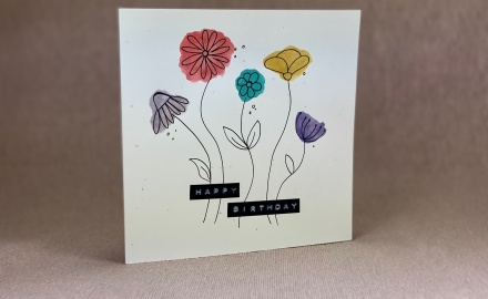Geburtstagskarte "Blumen"