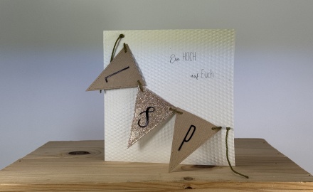 Hochzeitskarte "Ein Hoch auf euch"
