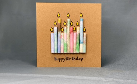 Geburtstagskarte «Kerzen»